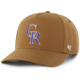 Colorado Rockies Carhartt x Hitch Adjustable Hat - Brown | 47 brand