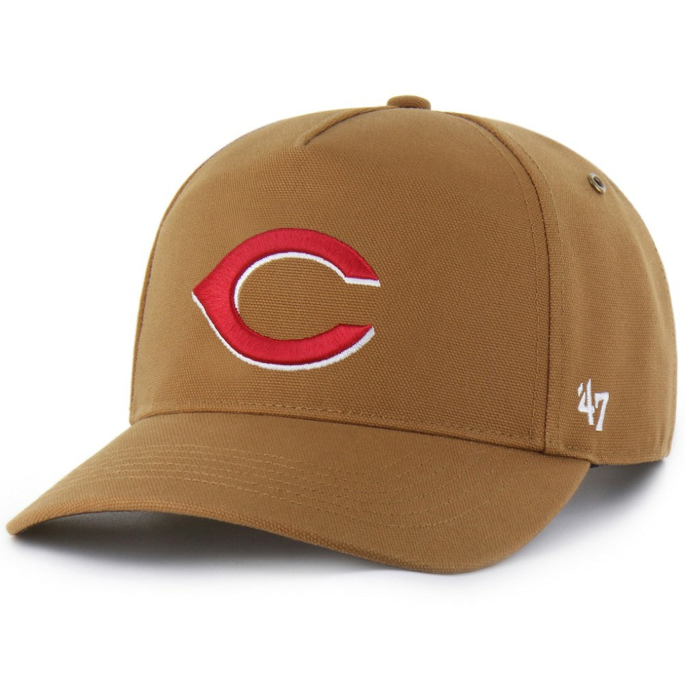 Cincinnati Reds Carhartt x Hitch Adjustable Hat - Brown | 47 brand