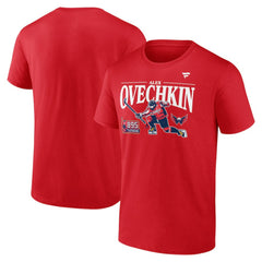Alexander Ovechkin Washington Capitals Fanatics NHL All-Time Leading Goal Scorer GR8 Celebration T-Shirt Athletic Red