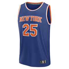 Mikal Bridges New York Knicks Fast Break Replica Player Jersey - Icon Edition - Blue | Fanatics shop