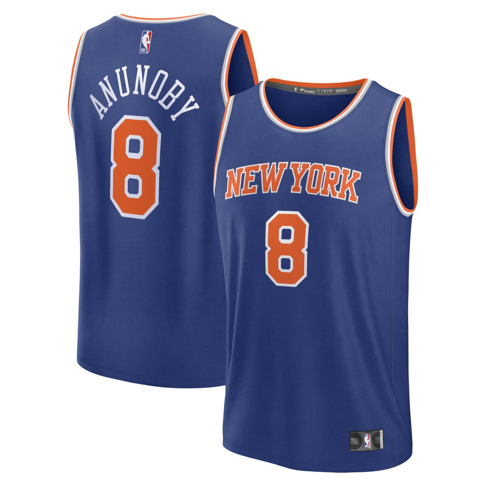 OG Anunoby New York Knicks Fast Break Replica Player Jersey - Icon Edition - Blue | Fanatics on sale