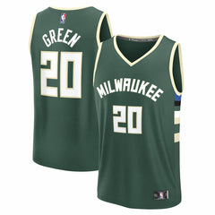 A.J. Green Milwaukee Bucks Fast Break Replica Player Jersey - Icon Edition - Hunter Green | Fanatics shop