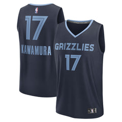 Yuki Kawamura Memphis Grizzlies Fast Break Replica Player Jersey - Icon Edition - Navy | Fanatics for sale