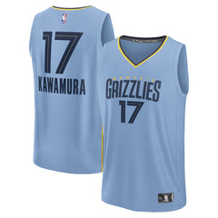 Yuki Kawamura Memphis Grizzlies Fast Break Replica Player Jersey - Statement Edition - Light Blue | Fanatics online