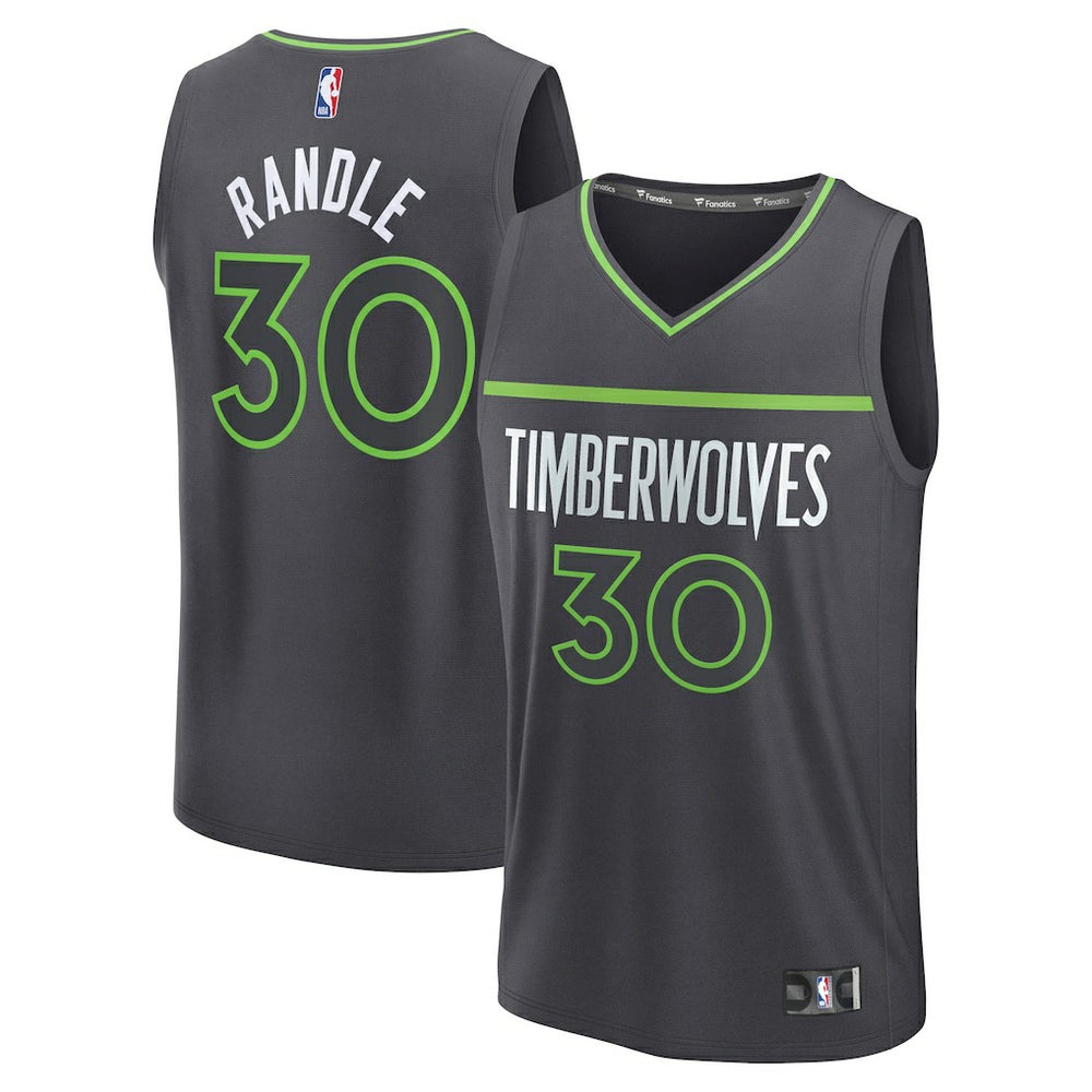 Julius Randle Minnesota Timberwolves Fast Break Replica Player Jersey - Statement Edition - Charcoal | Fanatics online