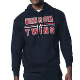 Minnesota Twins Starter Team Mesh Print Graphic Pullover Hoodie - Navy