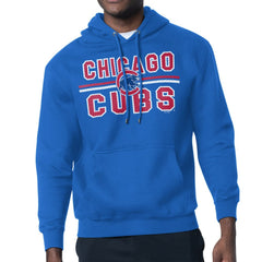 Chicago Cubs Starter Team Mesh Print Graphic Pullover Hoodie - Royal