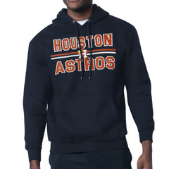 Houston Astros Starter Team Mesh Print Graphic Pullover Hoodie - Navy