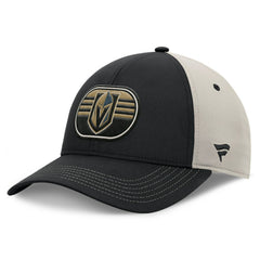 Vegas Golden Knights Fanatics 2025 Stanley Cup Playoffs Locker Room Trucker Adjustable Hat Black/Gray