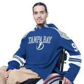 Tampa Bay Lightning G-III Sports by Carl Banks Adaptive Wear Lord Stanley Hooded Long Sleeve Sweatshirt Blue