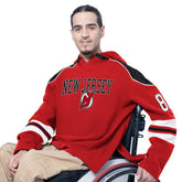 New Jersey Devils G-III Sports by Carl Banks Adaptive Wear Lord Stanley Hooded Long Sleeve Sweatshirt Red