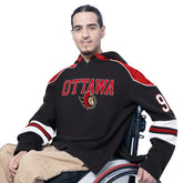 Ottawa Senators G-III Sports by Carl Banks Adaptive Wear Lord Stanley Hooded Long Sleeve Sweatshirt Black