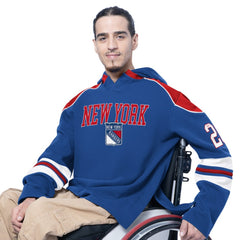 New York Rangers G-III Sports by Carl Banks Adaptive Wear Lord Stanley Hooded Long Sleeve Sweatshirt Royal