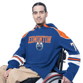 Edmonton Oilers G-III Sports by Carl Banks Adaptive Wear Lord Stanley Hooded Long Sleeve Sweatshirt Royal