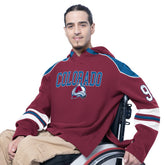 Colorado Avalanche G-III Sports by Carl Banks Adaptive Wear Lord Stanley Hooded Long Sleeve Sweatshirt Burgundy