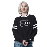 Philadelphia Flyers Starter Women's Rally Fleece Cropped Sweatshirt Black