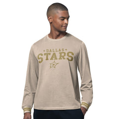 Dallas Stars Starter Field Long Sleeve T-Shirt Tan