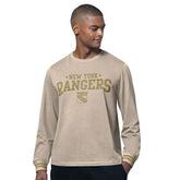 New York Rangers Starter Field Long Sleeve T-Shirt Tan