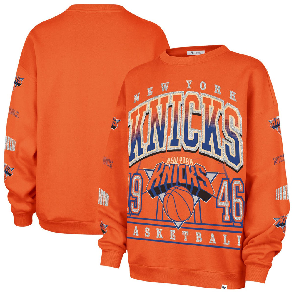 New York Knicks '47 Women's 2025/26 City Edition Go Big Oversized Sweatshirt - Orange | 47 brand on sale