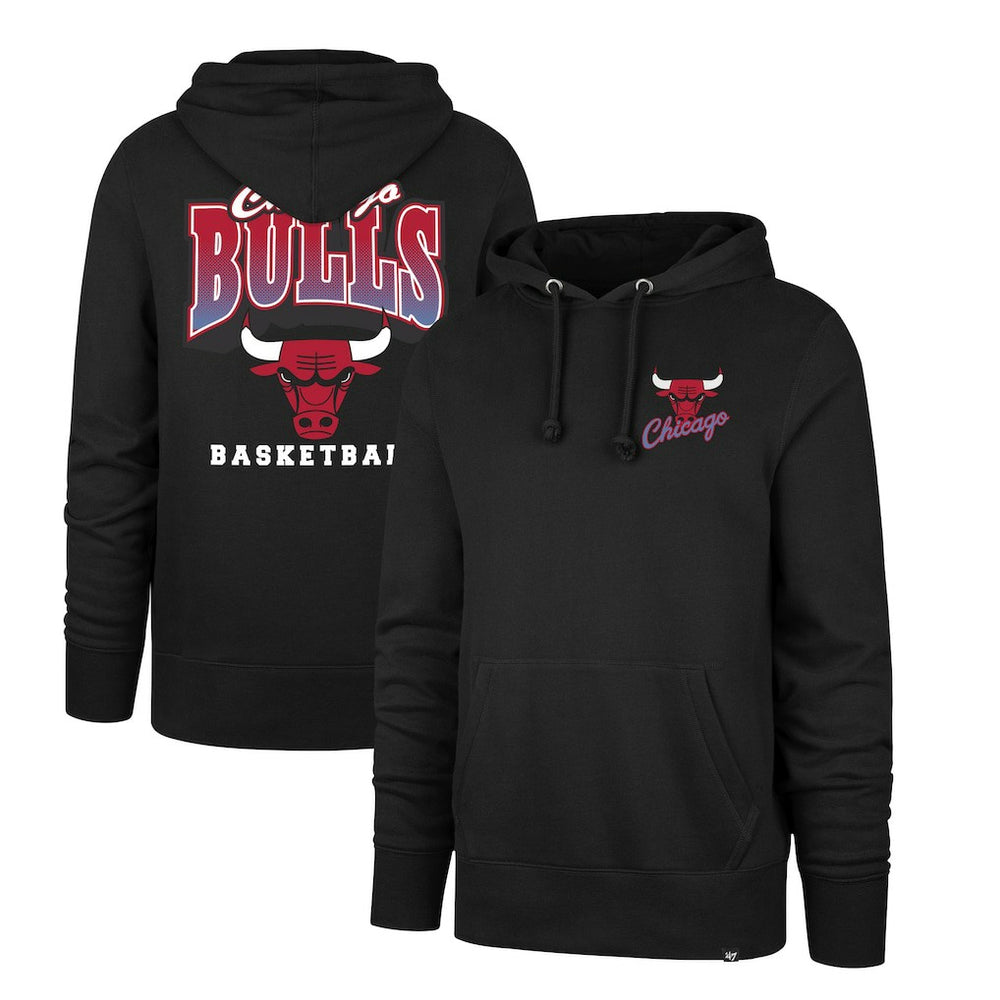 Chicago Bulls '47 2025/26 City Edition Jab Step Headline Hoodie - Black | 47 brand outlet