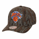 New York Knicks Hidden Pro-Crown Adjustable Hat - Camo | Mitchell & Ness for sale