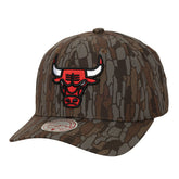 Chicago Bulls Hidden Pro-Crown Adjustable Hat - Camo | Mitchell & Ness for sale
