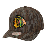 Chicago Blackhawks Mitchell & Ness Hidden Camo Pro Crown Adjustable Hat Camo