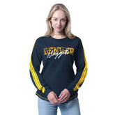 Denver Nuggets G-III 4Her by Carl Banks Women's Advantage Tri-Blend Long Sleeve T-Shirt sale - Navy cheap