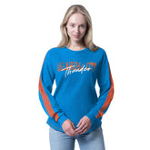 Oklahoma City Thunder G-III 4Her by Carl Banks Women's Advantage Tri-Blend Long Sleeve T-Shirt - Heather Blue shop