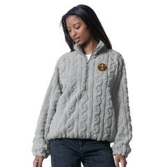 Denver Nuggets G-III 4Her by Carl Banks Women's Champ Half-Zip Pullover sale - Gray cheap