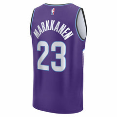 Lauri Markkanen Utah Jazz Youth Fast Break Replica Jersey - Icon Edition - Purple | Fanatics discount