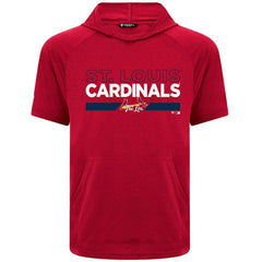 St. Louis Cardinals Levelwear City Connect Phase No Hitter Short Sleeve Pullover Hoodie - Red