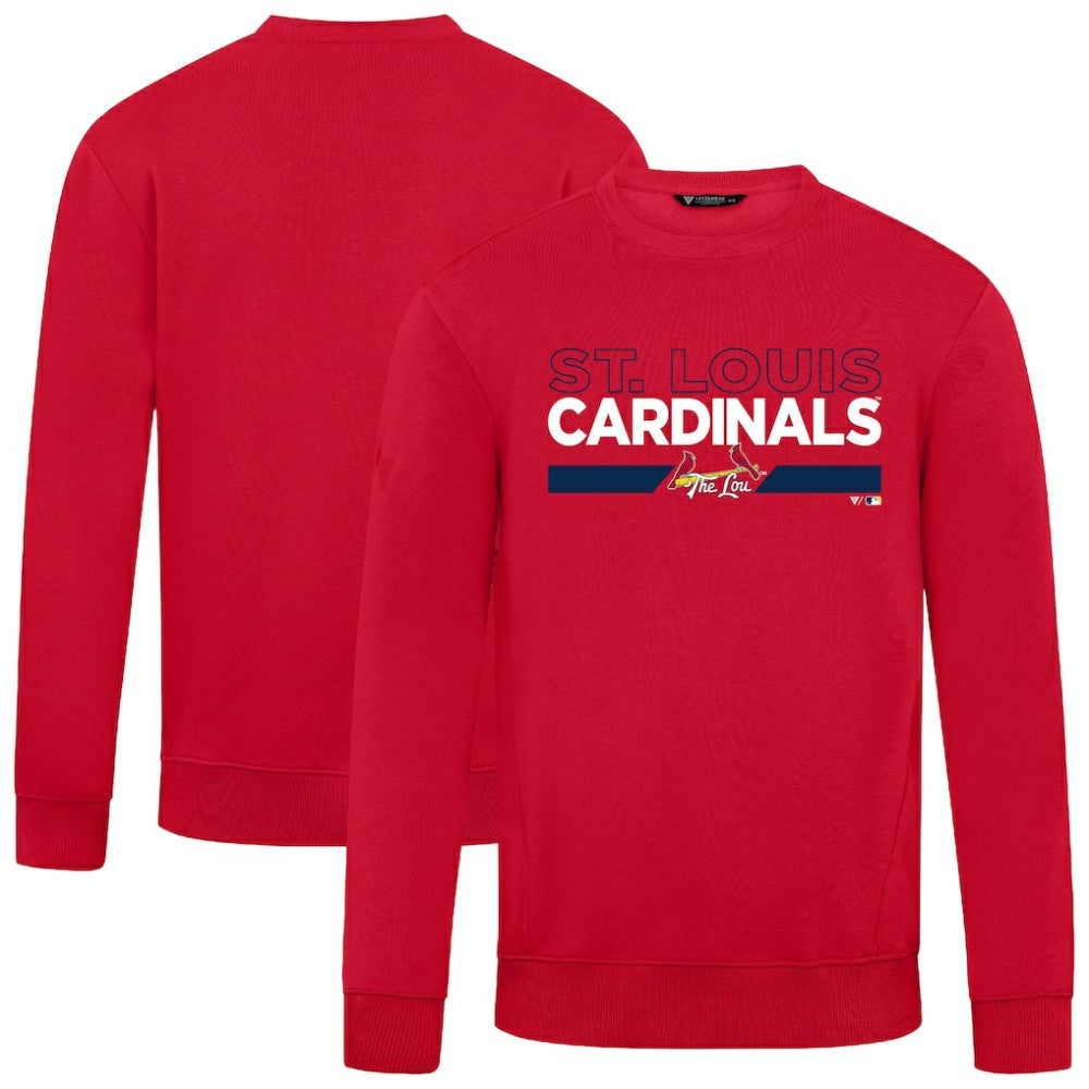 St. Louis Cardinals Levelwear City Connect Zane No Hitter Pullover Sweatshirt - Red