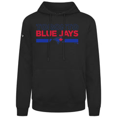 Toronto Blue Jays Levelwear City Connect Podium No Hitter Pullover Hoodie - Black