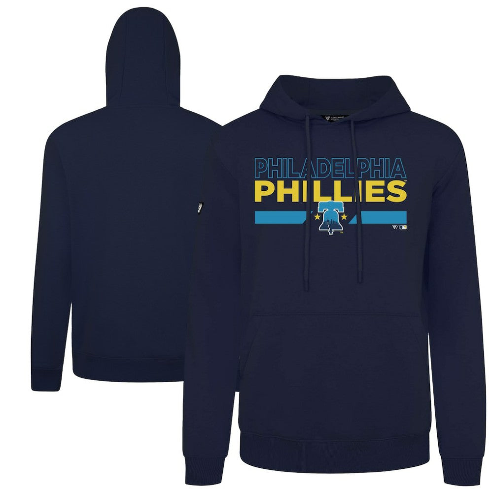 Philadelphia Phillies Levelwear City Connect Podium No Hitter Pullover Hoodie - Navy