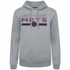 New York Mets Levelwear City Connect Podium No Hitter Pullover Hoodie - Gray