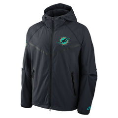 Miami Dolphins 2025 Rivalries Collection Tech Raglan Full-Zip Jacket - Pitch Blue | Nike on sale