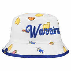 Golden State Warriors Team Cheer Reversible Bucket Hat sale - White | New Era sale