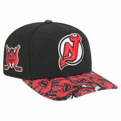 New Jersey Devils New Era Mascot Visor 9SEVENTY Adjustable Hat Black