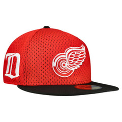 Detroit Red Wings New Era Mesh Crown Two-Tone 59FIFTY Fitted Hat Red/Black