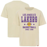 Los Angeles Lakers Sportiqe Unisex Duke Premium T-Shirt - Cream on sale