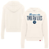 Minnesota Timberwolves Sportiqe Women's Ava Boxy Tri-Blend Pullover Hoodie - Cream online