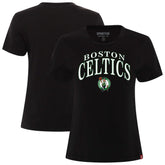 Boston Celtics Sportiqe Women's Arcadia Boxy T-Shirt - Black sale