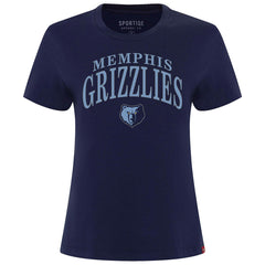 Memphis Grizzlies Sportiqe Women's Arcadia Boxy T-Shirt - Navy on sale