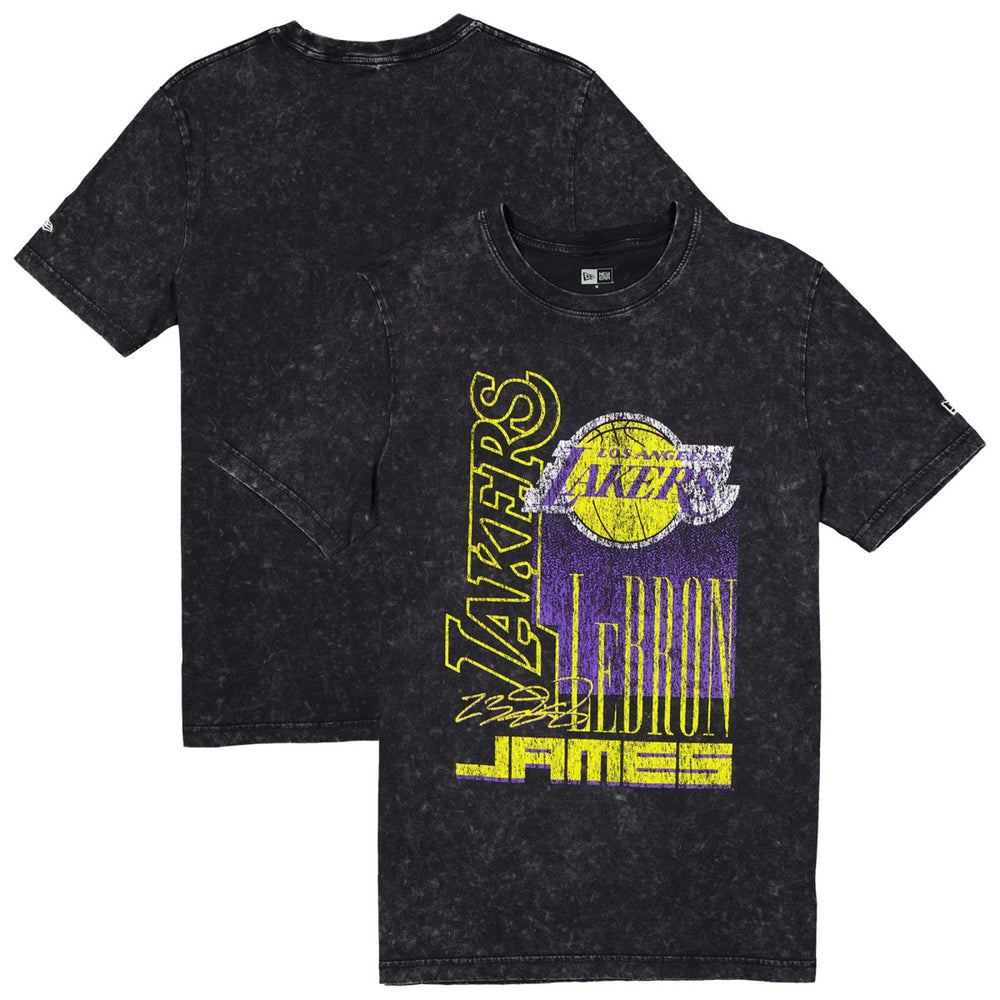 LeBron James Los Angeles Lakers Full Court Press Mineral Wash Player T-Shirt - Black | New Era discount