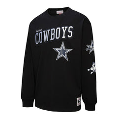 Dallas Cowboys Training Camp Vintage Logos Long Sleeve T-Shirt - Black cheap