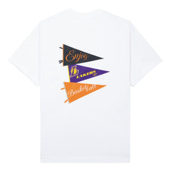 Enjoy Basketball x Los Angeles Lakers Unisex Hoop Enthusiast Capsule Collection T-Shirt - White for sale