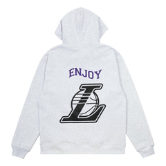 Enjoy Basketball x Los Angeles Lakers Unisex Hoop Enthusiast Capsule Collection Pullover Hoodie - Heather Gray shop