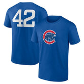 Chicago Cubs Jackie Robinson Day Name & Number T-Shirt - Royal