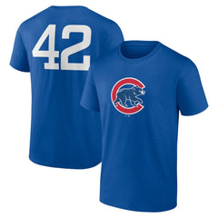 Chicago Cubs Jackie Robinson Day Name & Number T-Shirt - Royal